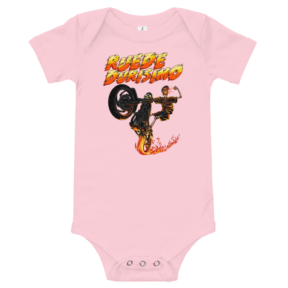 Ruede Durisimo Baby Short Sleeve One Piece - 2020 - DominicanGirlfriend.com - Frases Dominicanas - República Dominicana Lifestyle Graphic T-Shirts Streetwear & Accessories - New York - Bronx - Washington Heights - Miami - Florida - Boca Chica - USA - Dominican Clothing