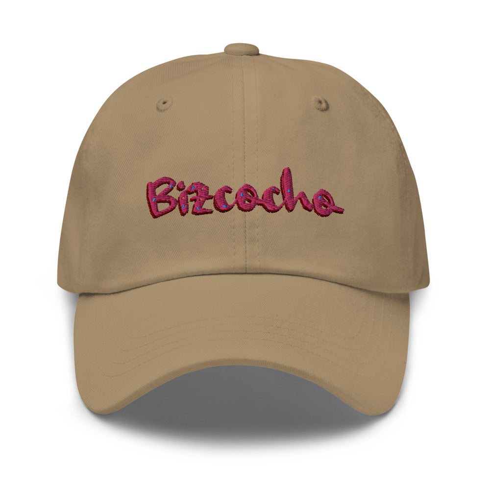 Bizcocho Dad Hat  - 2020 - DominicanGirlfriend.com - Frases Dominicanas - República Dominicana Lifestyle Graphic T-Shirts Streetwear & Accessories - New York - Bronx - Washington Heights - Miami - Florida - Boca Chica - USA - Dominican Clothing