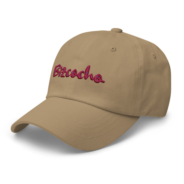 Bizcocho Dad Hat - 2020 - DominicanGirlfriend.com - Frases Dominicanas - República Dominicana Lifestyle Graphic T-Shirts Streetwear & Accessories - New York - Bronx - Washington Heights - Miami - Florida - Boca Chica - USA - Dominican Clothing