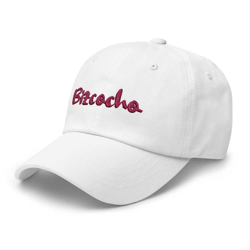 Bizcocho Dad Hat  - 2020 - DominicanGirlfriend.com - Frases Dominicanas - República Dominicana Lifestyle Graphic T-Shirts Streetwear & Accessories - New York - Bronx - Washington Heights - Miami - Florida - Boca Chica - USA - Dominican Clothing