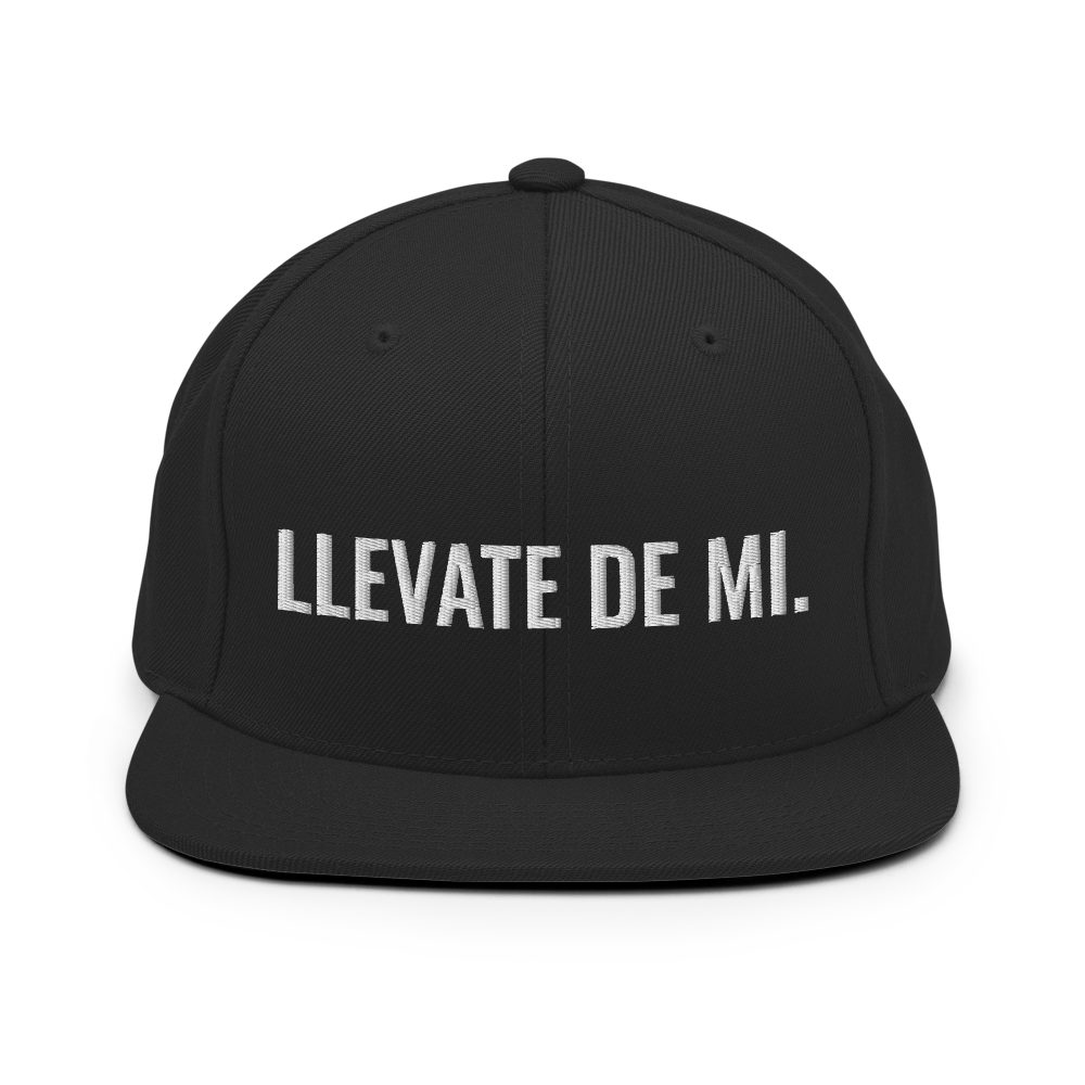 Llevate De Mi Snapback Hat - 2020 - DominicanGirlfriend.com - Frases Dominicanas - República Dominicana Lifestyle Graphic T-Shirts Streetwear & Accessories - New York - Bronx - Washington Heights - Miami - Florida - Boca Chica - USA - Dominican Clothing