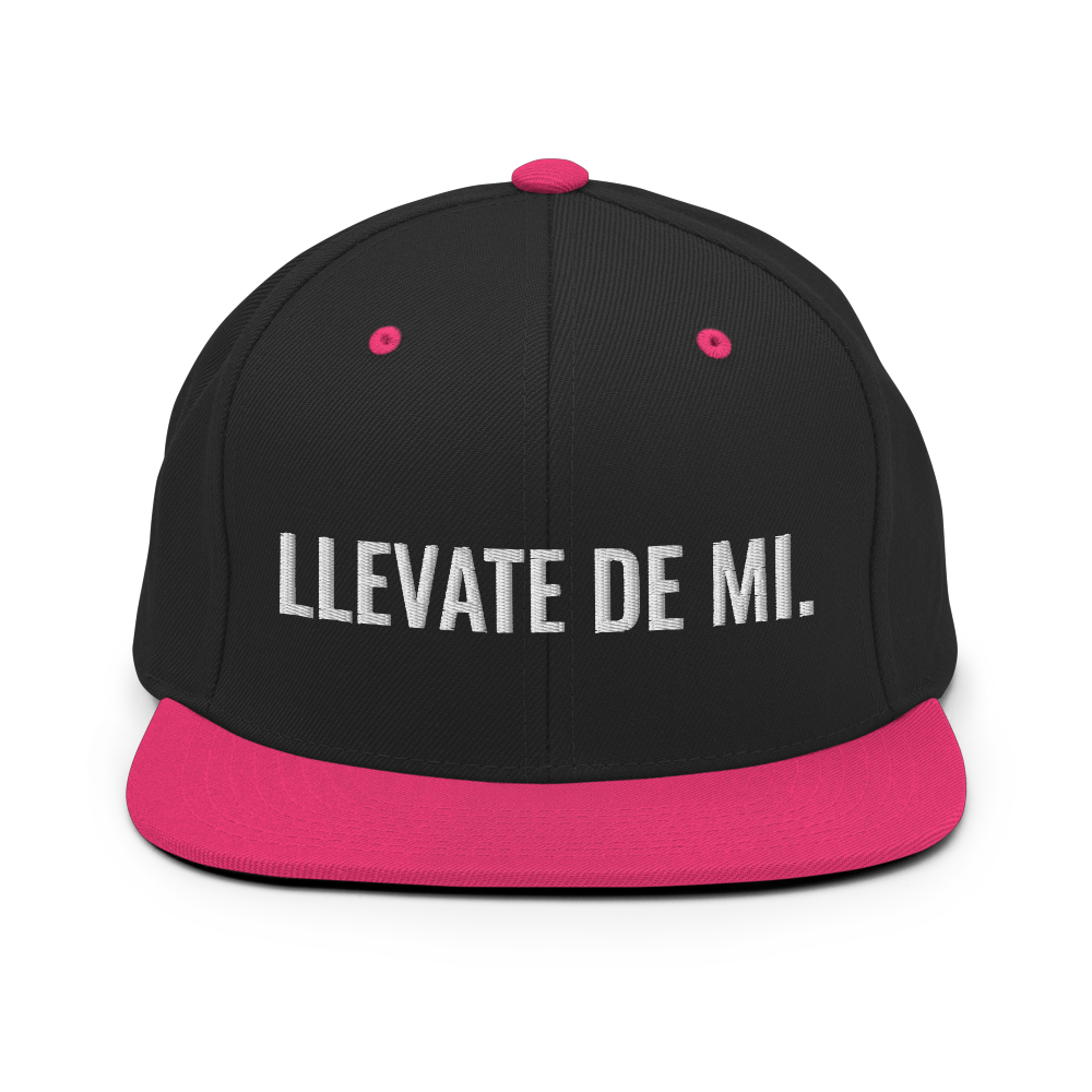 Llevate De Mi Snapback Hat - 2020 - DominicanGirlfriend.com - Frases Dominicanas - República Dominicana Lifestyle Graphic T-Shirts Streetwear & Accessories - New York - Bronx - Washington Heights - Miami - Florida - Boca Chica - USA - Dominican Clothing