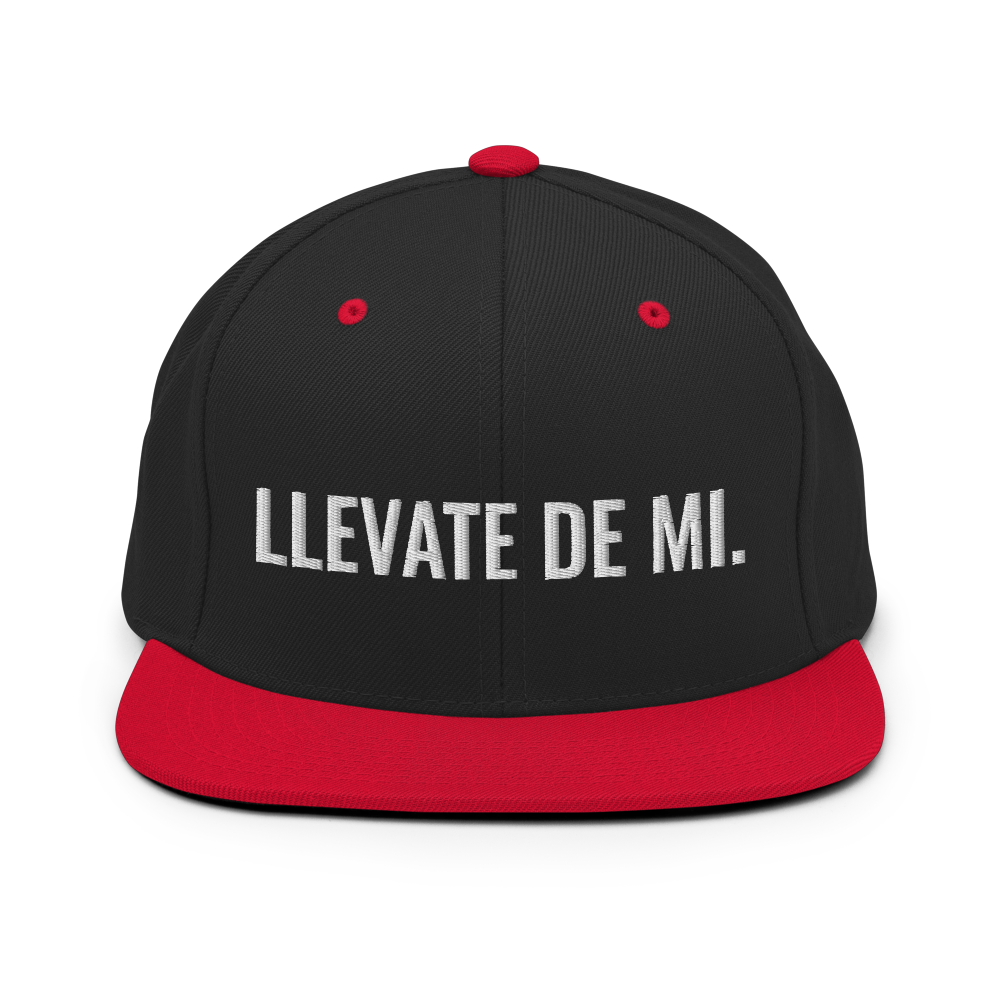 Llevate De Mi Snapback Hat - 2020 - DominicanGirlfriend.com - Frases Dominicanas - República Dominicana Lifestyle Graphic T-Shirts Streetwear & Accessories - New York - Bronx - Washington Heights - Miami - Florida - Boca Chica - USA - Dominican Clothing