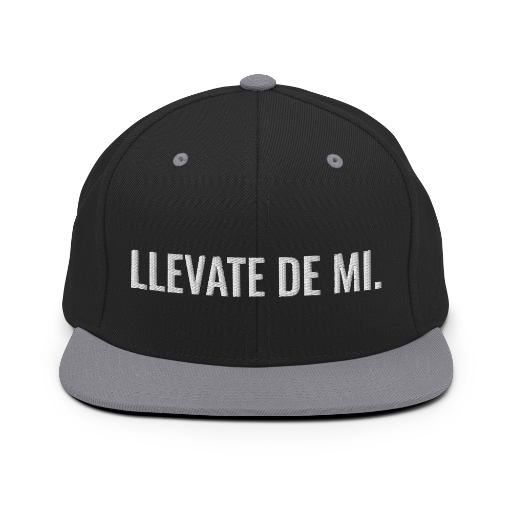 Llevate De Mi Snapback Hat - 2020 - DominicanGirlfriend.com - Frases Dominicanas - República Dominicana Lifestyle Graphic T-Shirts Streetwear & Accessories - New York - Bronx - Washington Heights - Miami - Florida - Boca Chica - USA - Dominican Clothing