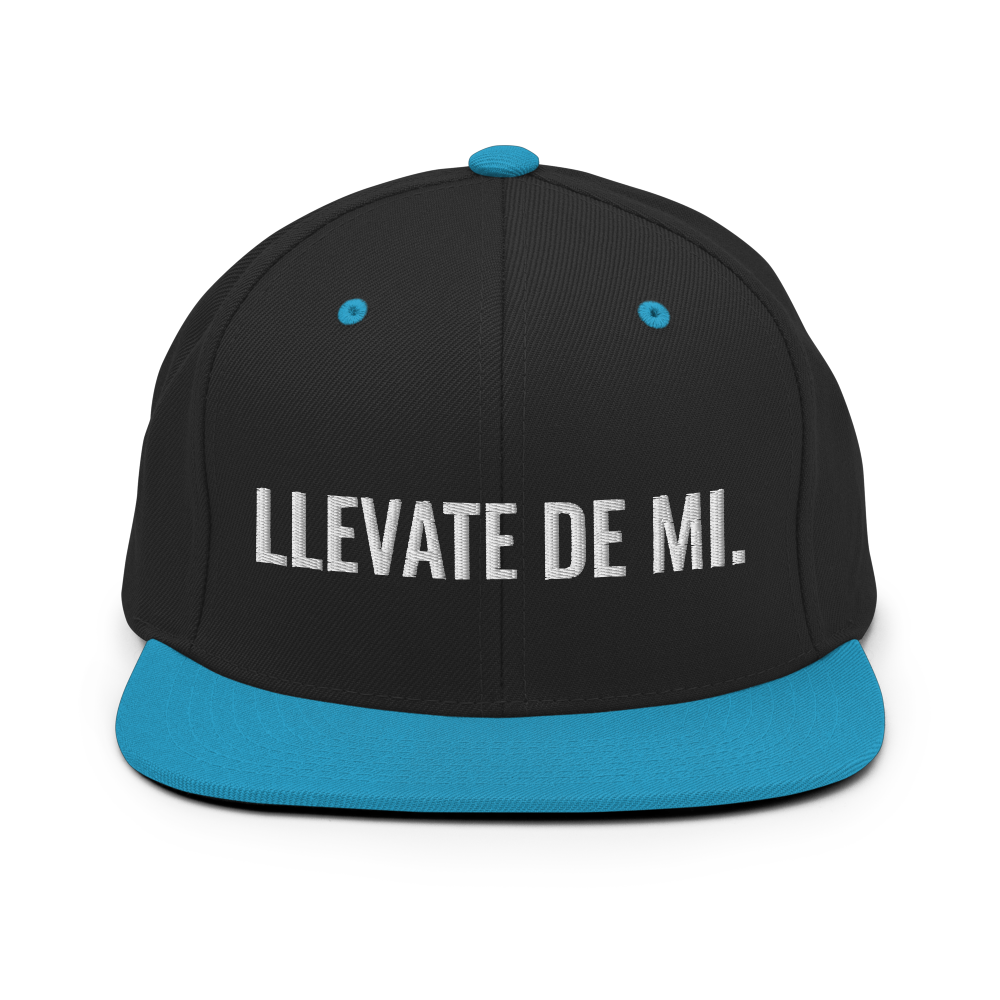 Llevate De Mi Snapback Hat - 2020 - DominicanGirlfriend.com - Frases Dominicanas - República Dominicana Lifestyle Graphic T-Shirts Streetwear & Accessories - New York - Bronx - Washington Heights - Miami - Florida - Boca Chica - USA - Dominican Clothing