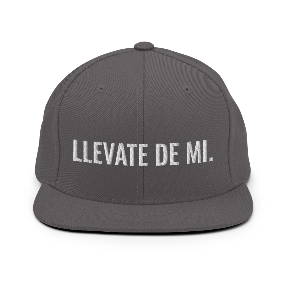Llevate De Mi Snapback Hat - 2020 - DominicanGirlfriend.com - Frases Dominicanas - República Dominicana Lifestyle Graphic T-Shirts Streetwear & Accessories - New York - Bronx - Washington Heights - Miami - Florida - Boca Chica - USA - Dominican Clothing