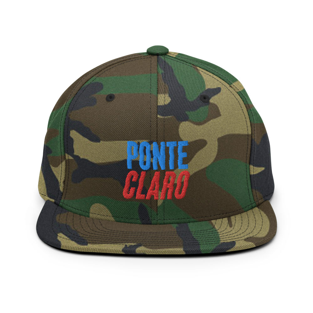 Ponte Claro Snapback Hat  - 2020 - DominicanGirlfriend.com - Frases Dominicanas - República Dominicana Lifestyle Graphic T-Shirts Streetwear & Accessories - New York - Bronx - Washington Heights - Miami - Florida - Boca Chica - USA - Dominican Clothing