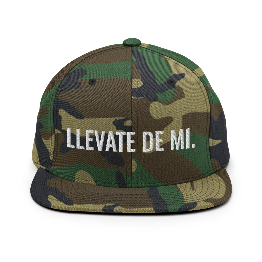 Llevate De Mi Snapback Hat - 2020 - DominicanGirlfriend.com - Frases Dominicanas - República Dominicana Lifestyle Graphic T-Shirts Streetwear & Accessories - New York - Bronx - Washington Heights - Miami - Florida - Boca Chica - USA - Dominican Clothing