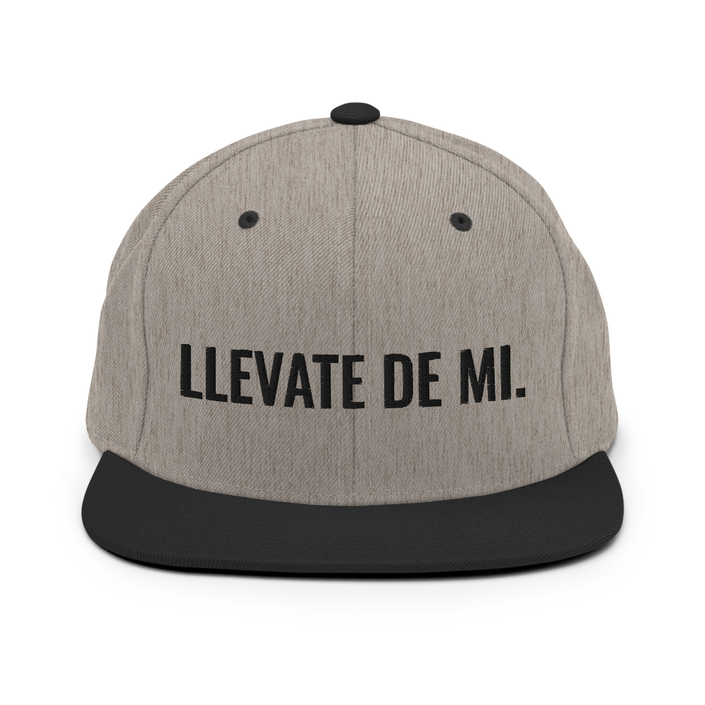 Llevate De Mi Snapback Hat - 2020 - DominicanGirlfriend.com - Frases Dominicanas - República Dominicana Lifestyle Graphic T-Shirts Streetwear & Accessories - New York - Bronx - Washington Heights - Miami - Florida - Boca Chica - USA - Dominican Clothing