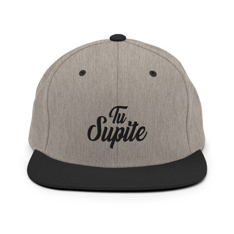 Tu Supite Snapback Hat - 2020 - DominicanGirlfriend.com - Frases Dominicanas - República Dominicana Lifestyle Graphic T-Shirts Streetwear & Accessories - New York - Bronx - Washington Heights - Miami - Florida - Boca Chica - USA - Dominican Clothing