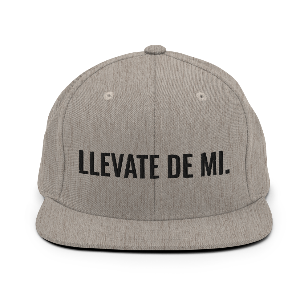 Llevate De Mi Snapback Hat - 2020 - DominicanGirlfriend.com - Frases Dominicanas - República Dominicana Lifestyle Graphic T-Shirts Streetwear & Accessories - New York - Bronx - Washington Heights - Miami - Florida - Boca Chica - USA - Dominican Clothing