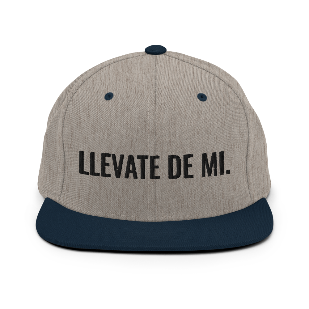 Llevate De Mi Snapback Hat - 2020 - DominicanGirlfriend.com - Frases Dominicanas - República Dominicana Lifestyle Graphic T-Shirts Streetwear & Accessories - New York - Bronx - Washington Heights - Miami - Florida - Boca Chica - USA - Dominican Clothing