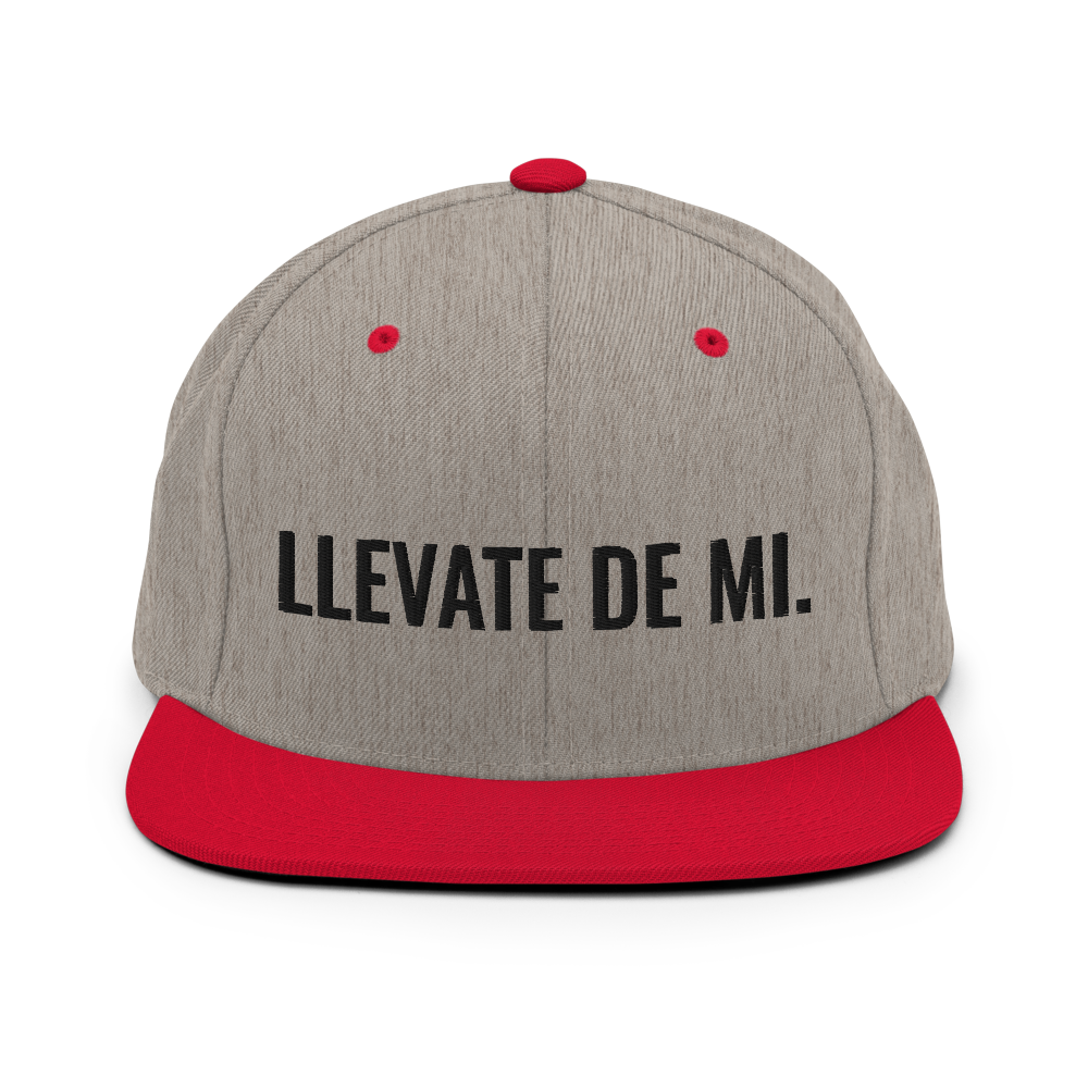Llevate De Mi Snapback Hat - 2020 - DominicanGirlfriend.com - Frases Dominicanas - República Dominicana Lifestyle Graphic T-Shirts Streetwear & Accessories - New York - Bronx - Washington Heights - Miami - Florida - Boca Chica - USA - Dominican Clothing