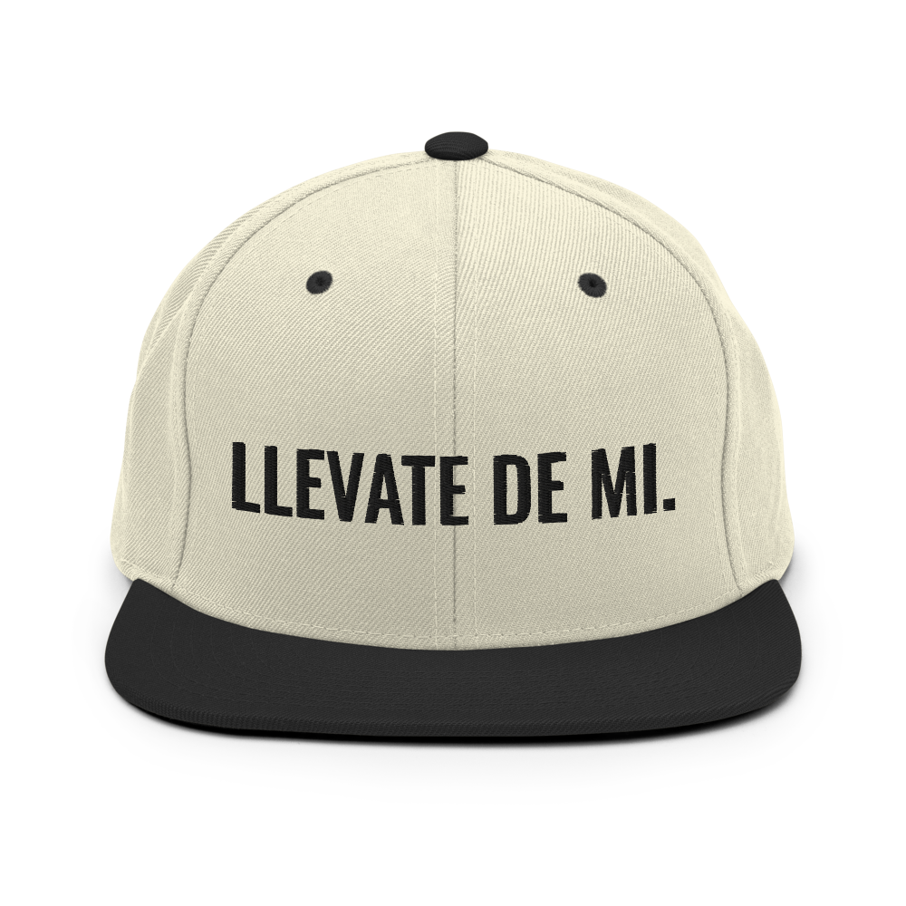 Llevate De Mi Snapback Hat - 2020 - DominicanGirlfriend.com - Frases Dominicanas - República Dominicana Lifestyle Graphic T-Shirts Streetwear & Accessories - New York - Bronx - Washington Heights - Miami - Florida - Boca Chica - USA - Dominican Clothing