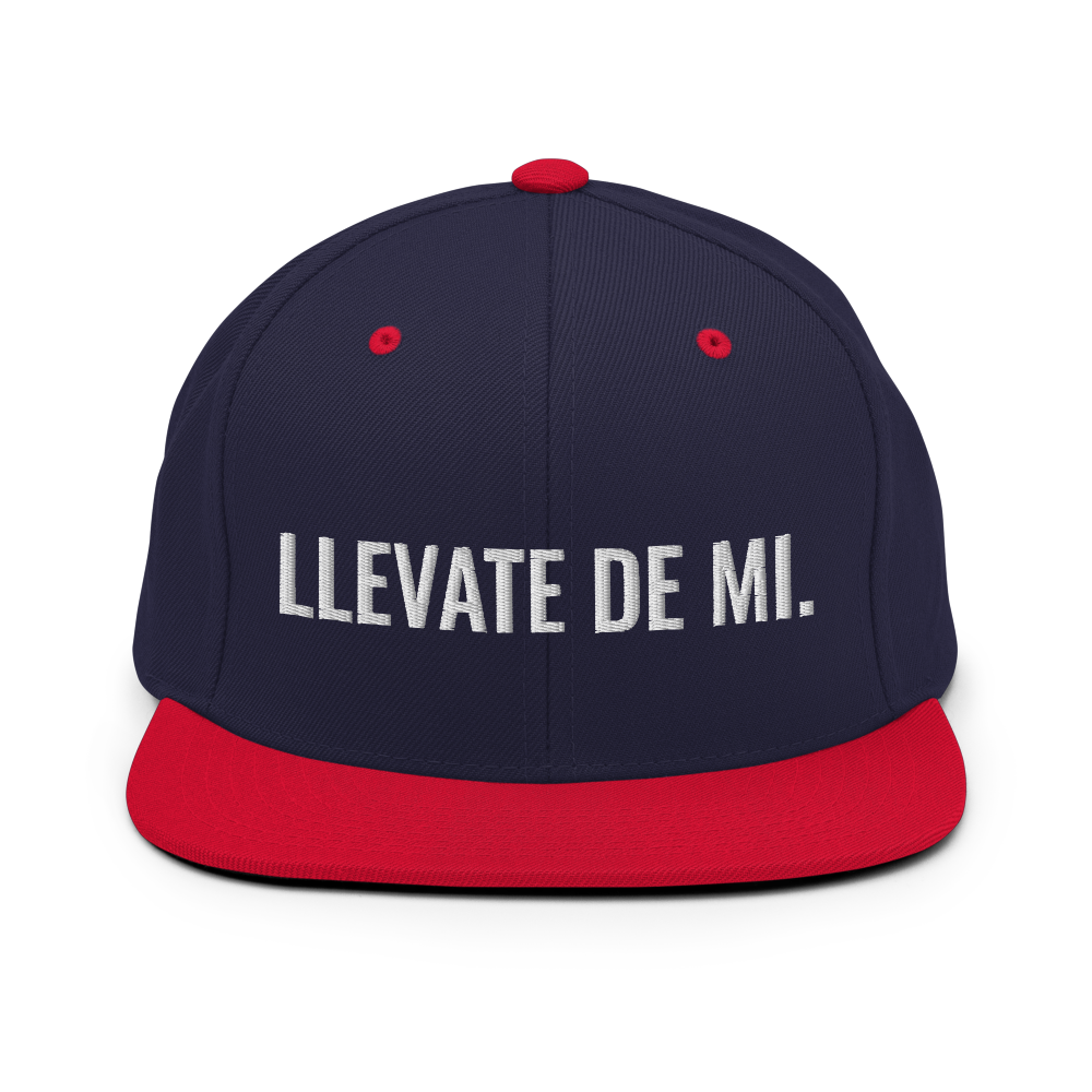 Llevate De Mi Snapback Hat - 2020 - DominicanGirlfriend.com - Frases Dominicanas - República Dominicana Lifestyle Graphic T-Shirts Streetwear & Accessories - New York - Bronx - Washington Heights - Miami - Florida - Boca Chica - USA - Dominican Clothing