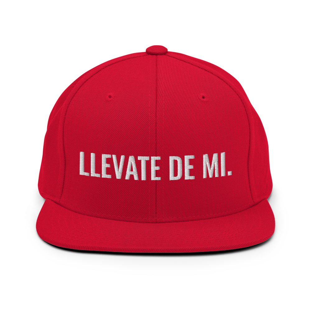 Llevate De Mi Snapback Hat - 2020 - DominicanGirlfriend.com - Frases Dominicanas - República Dominicana Lifestyle Graphic T-Shirts Streetwear & Accessories - New York - Bronx - Washington Heights - Miami - Florida - Boca Chica - USA - Dominican Clothing