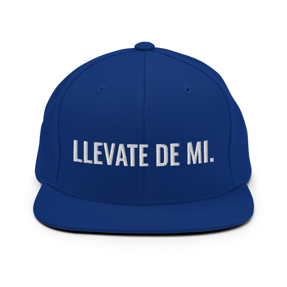 Llevate De Mi Snapback Hat - 2020 - DominicanGirlfriend.com - Frases Dominicanas - República Dominicana Lifestyle Graphic T-Shirts Streetwear & Accessories - New York - Bronx - Washington Heights - Miami - Florida - Boca Chica - USA - Dominican Clothing