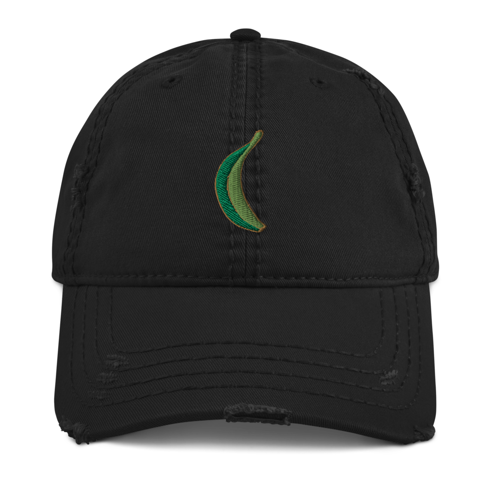 Platano Distressed Dad Hat - 2020 - DominicanGirlfriend.com - Frases Dominicanas - República Dominicana Lifestyle Graphic T-Shirts Streetwear & Accessories - New York - Bronx - Washington Heights - Miami - Florida - Boca Chica - USA - Dominican Clothing