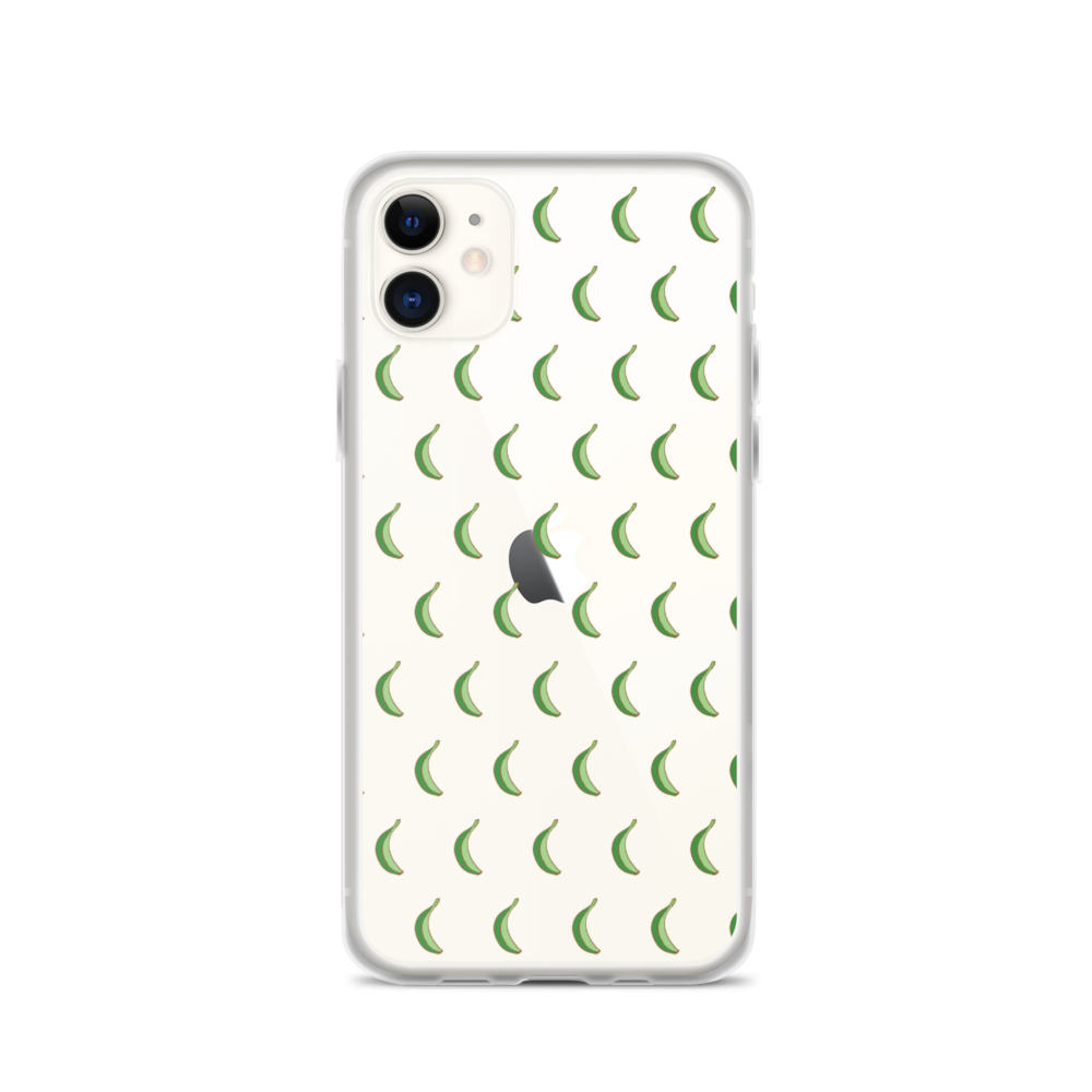 Platano All-Over iPhone Case (Transparent) - 2020 - DominicanGirlfriend.com - Frases Dominicanas - República Dominicana Lifestyle Graphic T-Shirts Streetwear & Accessories - New York - Bronx - Washington Heights - Miami - Florida - Boca Chica - USA - Dominican Clothing