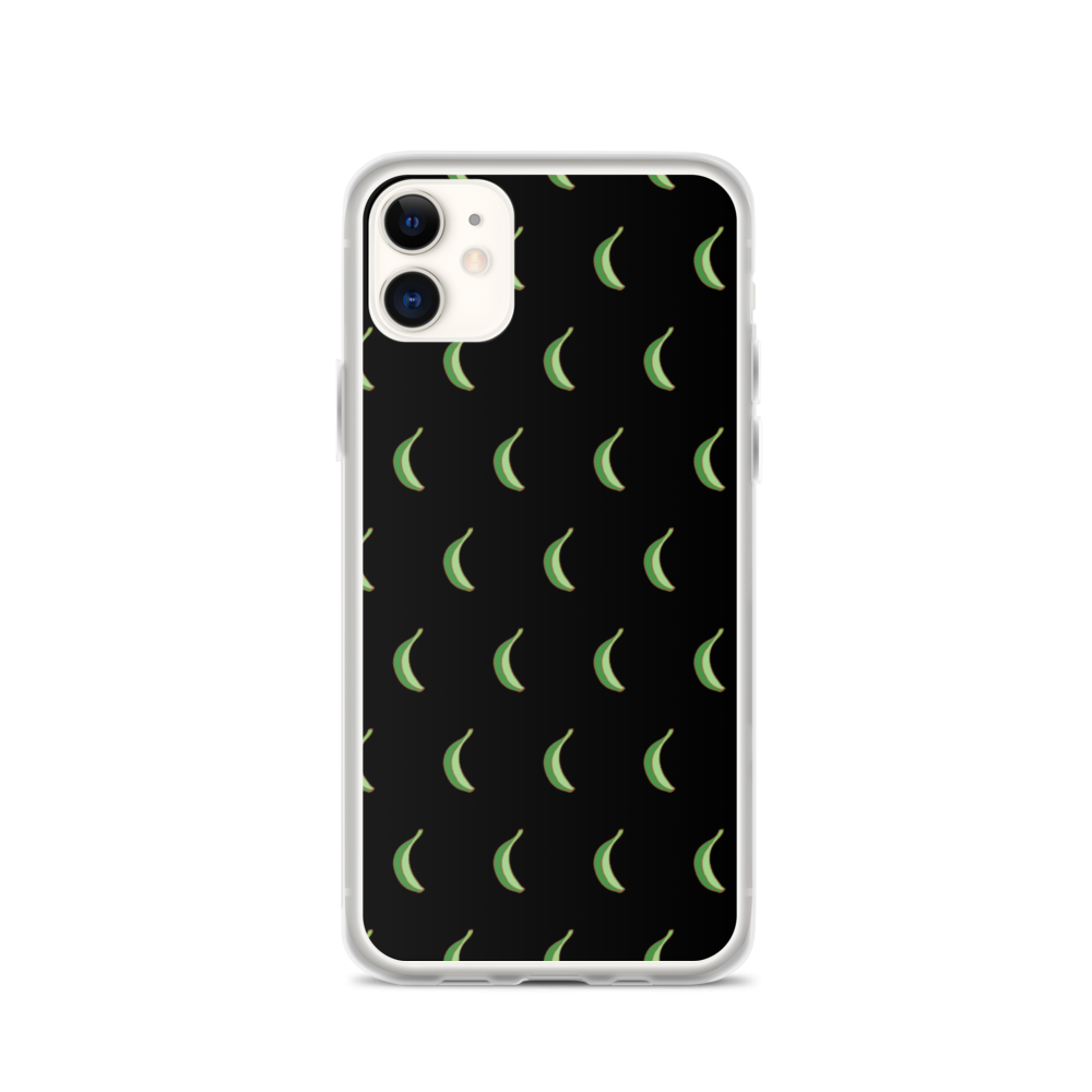 Platano All-Over iPhone Case (Black) - 2020 - DominicanGirlfriend.com - Frases Dominicanas - República Dominicana Lifestyle Graphic T-Shirts Streetwear & Accessories - New York - Bronx - Washington Heights - Miami - Florida - Boca Chica - USA - Dominican Clothing