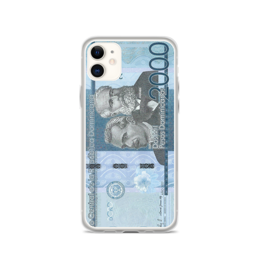 2000 Dominican Pesos iPhone Case  - 2020 - DominicanGirlfriend.com - Frases Dominicanas - República Dominicana Lifestyle Graphic T-Shirts Streetwear & Accessories - New York - Bronx - Washington Heights - Miami - Florida - Boca Chica - USA - Dominican Clothing