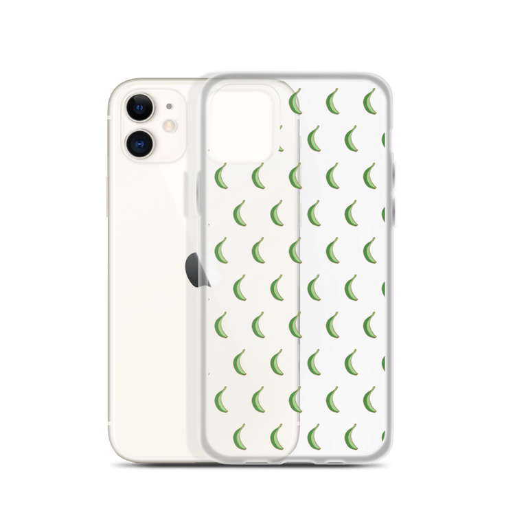 Platano All-Over iPhone Case (Transparent) - 2020 - DominicanGirlfriend.com - Frases Dominicanas - República Dominicana Lifestyle Graphic T-Shirts Streetwear & Accessories - New York - Bronx - Washington Heights - Miami - Florida - Boca Chica - USA - Dominican Clothing