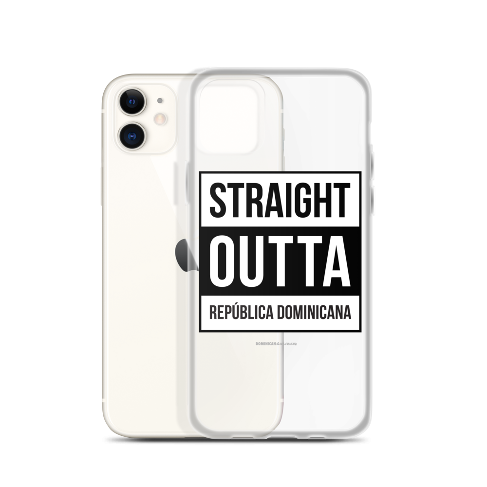 Straight Outta República Dominicana iPhone Case - 2020 - DominicanGirlfriend.com - Frases Dominicanas - República Dominicana Lifestyle Graphic T-Shirts Streetwear & Accessories - New York - Bronx - Washington Heights - Miami - Florida - Boca Chica - USA - Dominican Clothing