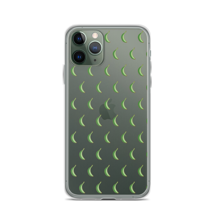 Platano All-Over iPhone Case (Transparent) - 2020 - DominicanGirlfriend.com - Frases Dominicanas - República Dominicana Lifestyle Graphic T-Shirts Streetwear & Accessories - New York - Bronx - Washington Heights - Miami - Florida - Boca Chica - USA - Dominican Clothing