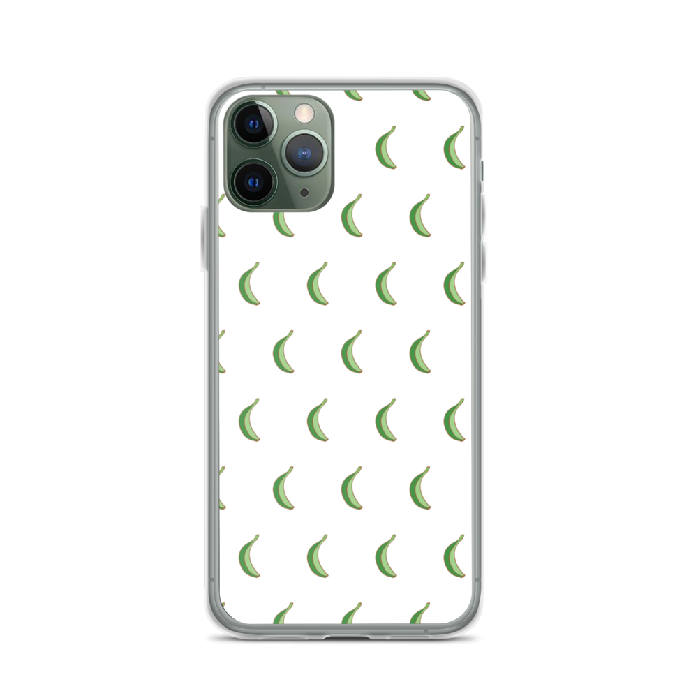 Platano All-Over iPhone Case (White)  - 2020 - DominicanGirlfriend.com - Frases Dominicanas - República Dominicana Lifestyle Graphic T-Shirts Streetwear & Accessories - New York - Bronx - Washington Heights - Miami - Florida - Boca Chica - USA - Dominican Clothing