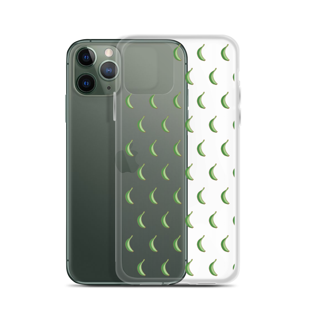 Platano All-Over iPhone Case (Transparent) - 2020 - DominicanGirlfriend.com - Frases Dominicanas - República Dominicana Lifestyle Graphic T-Shirts Streetwear & Accessories - New York - Bronx - Washington Heights - Miami - Florida - Boca Chica - USA - Dominican Clothing