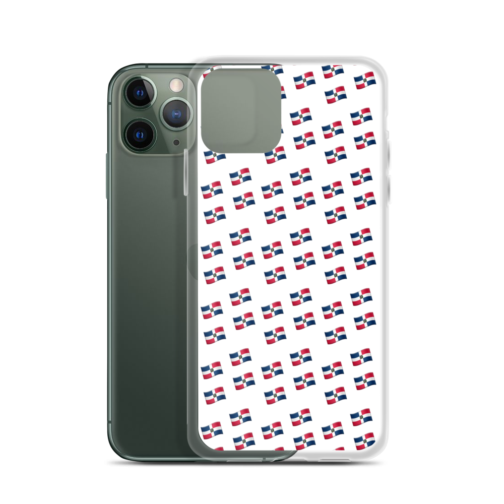 All-Over Emoji República Dominicana Flag iPhone Case  - 2020 - DominicanGirlfriend.com - Frases Dominicanas - República Dominicana Lifestyle Graphic T-Shirts Streetwear & Accessories - New York - Bronx - Washington Heights - Miami - Florida - Boca Chica - USA - Dominican Clothing