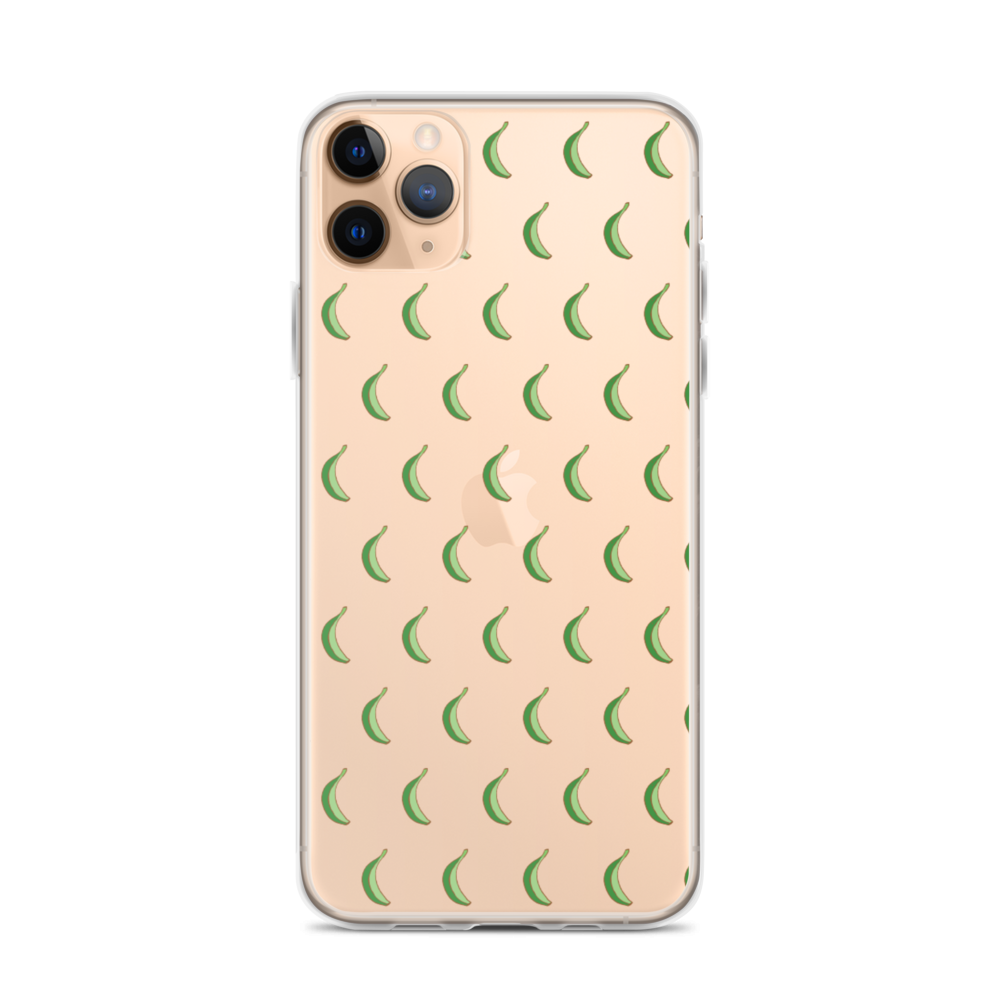 Platano All-Over iPhone Case (Transparent) - 2020 - DominicanGirlfriend.com - Frases Dominicanas - República Dominicana Lifestyle Graphic T-Shirts Streetwear & Accessories - New York - Bronx - Washington Heights - Miami - Florida - Boca Chica - USA - Dominican Clothing