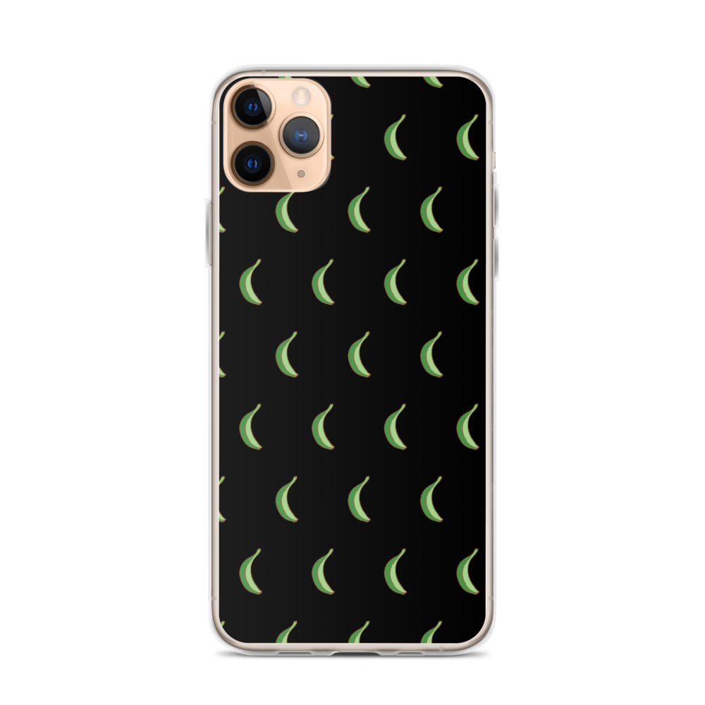 Platano All-Over iPhone Case (Black) - 2020 - DominicanGirlfriend.com - Frases Dominicanas - República Dominicana Lifestyle Graphic T-Shirts Streetwear & Accessories - New York - Bronx - Washington Heights - Miami - Florida - Boca Chica - USA - Dominican Clothing