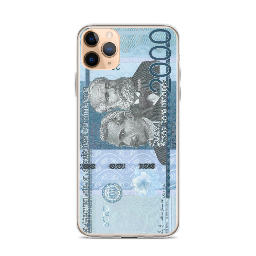 2000 Dominican Pesos iPhone Case  - 2020 - DominicanGirlfriend.com - Frases Dominicanas - República Dominicana Lifestyle Graphic T-Shirts Streetwear & Accessories - New York - Bronx - Washington Heights - Miami - Florida - Boca Chica - USA - Dominican Clothing