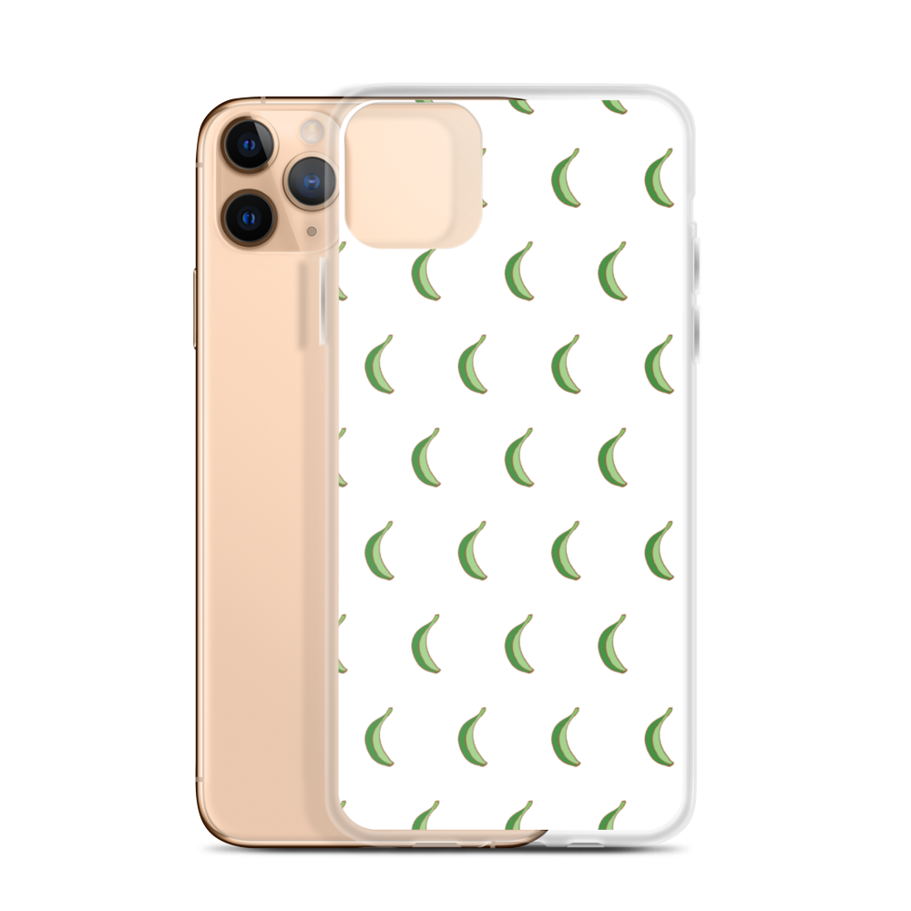 Platano All-Over iPhone Case (White) - 2020 - DominicanGirlfriend.com - Frases Dominicanas - República Dominicana Lifestyle Graphic T-Shirts Streetwear & Accessories - New York - Bronx - Washington Heights - Miami - Florida - Boca Chica - USA - Dominican Clothing