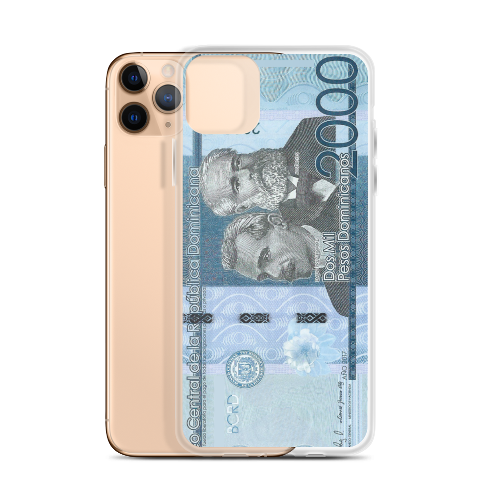 2000 Dominican Pesos iPhone Case  - 2020 - DominicanGirlfriend.com - Frases Dominicanas - República Dominicana Lifestyle Graphic T-Shirts Streetwear & Accessories - New York - Bronx - Washington Heights - Miami - Florida - Boca Chica - USA - Dominican Clothing