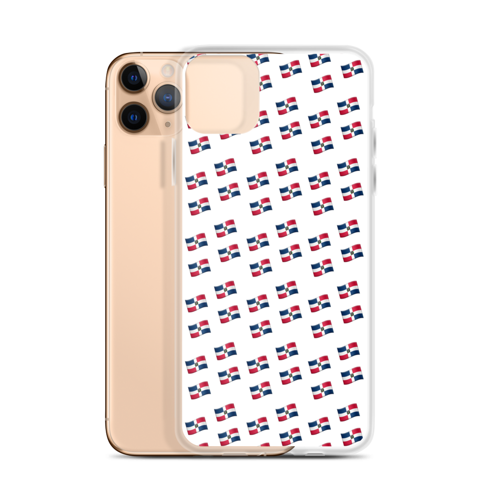 All-Over Emoji República Dominicana Flag iPhone Case  - 2020 - DominicanGirlfriend.com - Frases Dominicanas - República Dominicana Lifestyle Graphic T-Shirts Streetwear & Accessories - New York - Bronx - Washington Heights - Miami - Florida - Boca Chica - USA - Dominican Clothing