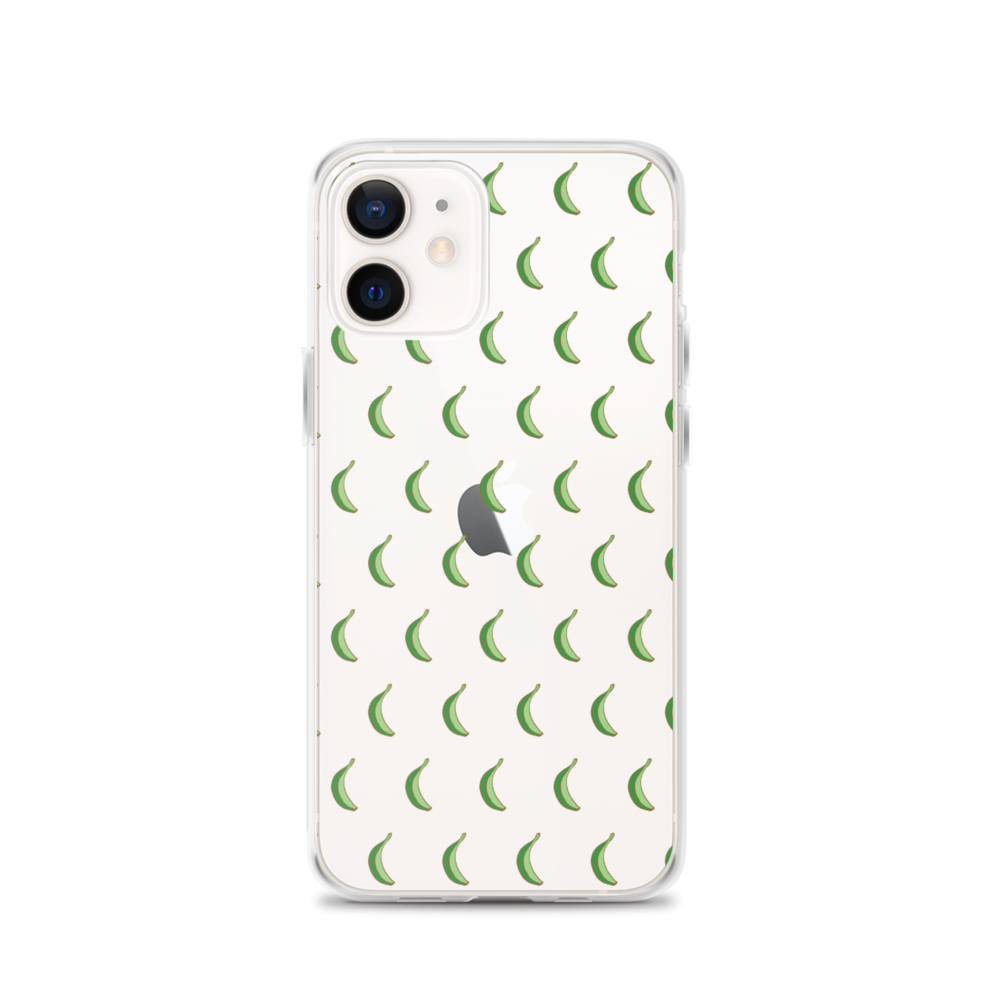 Platano All-Over iPhone Case (Transparent)  - 2020 - DominicanGirlfriend.com - Frases Dominicanas - República Dominicana Lifestyle Graphic T-Shirts Streetwear & Accessories - New York - Bronx - Washington Heights - Miami - Florida - Boca Chica - USA - Dominican Clothing
