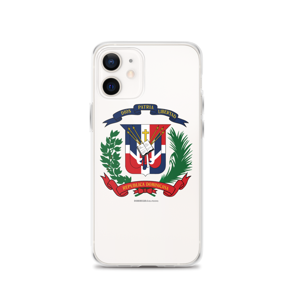 Escudo de la República Dominicana iPhone Case - 2020 - DominicanGirlfriend.com - Frases Dominicanas - República Dominicana Lifestyle Graphic T-Shirts Streetwear & Accessories - New York - Bronx - Washington Heights - Miami - Florida - Boca Chica - USA - Dominican Clothing