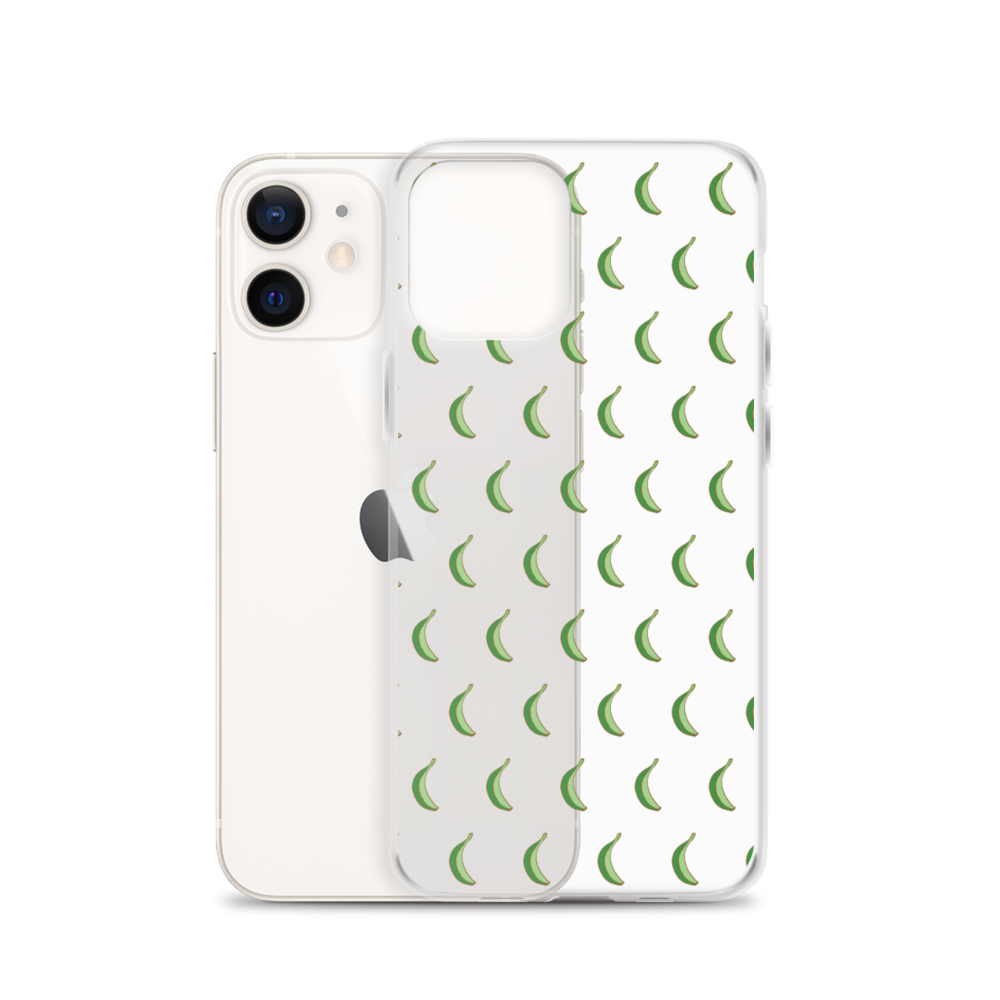 Platano All-Over iPhone Case (Transparent) - 2020 - DominicanGirlfriend.com - Frases Dominicanas - República Dominicana Lifestyle Graphic T-Shirts Streetwear & Accessories - New York - Bronx - Washington Heights - Miami - Florida - Boca Chica - USA - Dominican Clothing