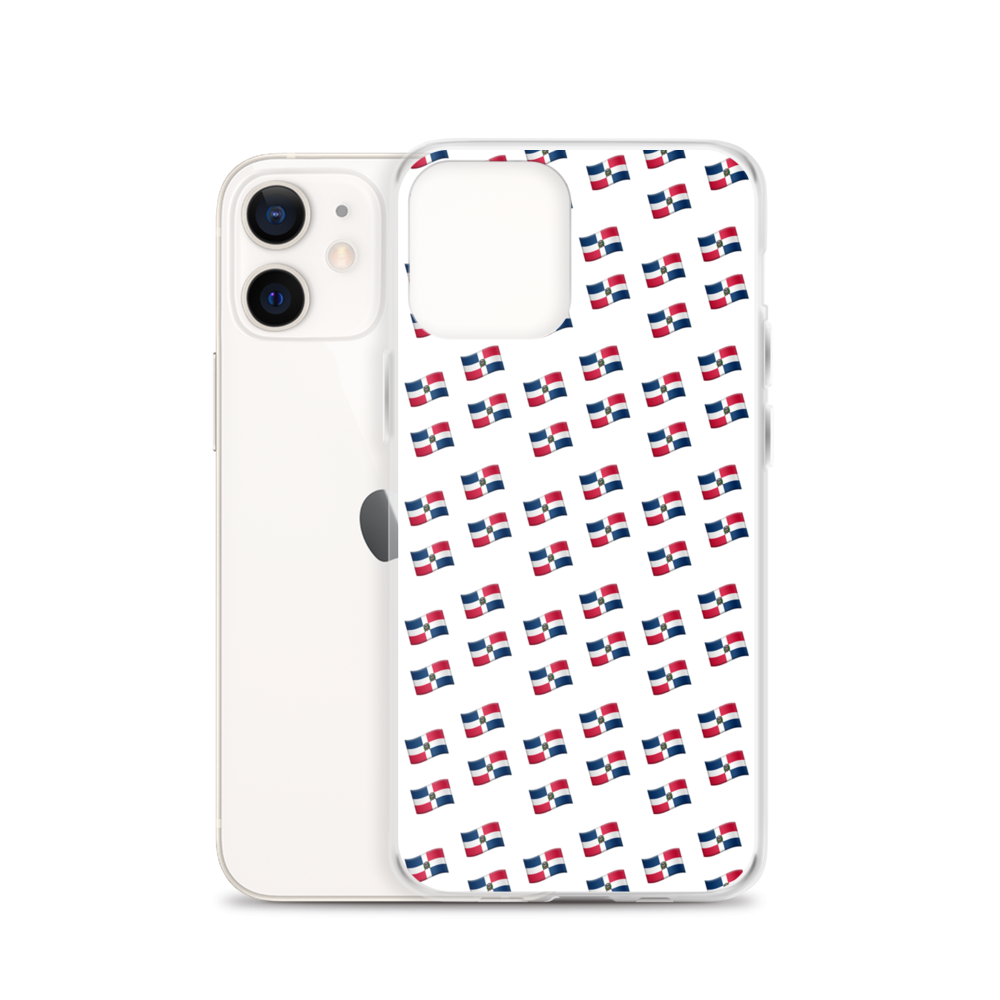 All-Over Emoji República Dominicana Flag iPhone Case  - 2020 - DominicanGirlfriend.com - Frases Dominicanas - República Dominicana Lifestyle Graphic T-Shirts Streetwear & Accessories - New York - Bronx - Washington Heights - Miami - Florida - Boca Chica - USA - Dominican Clothing