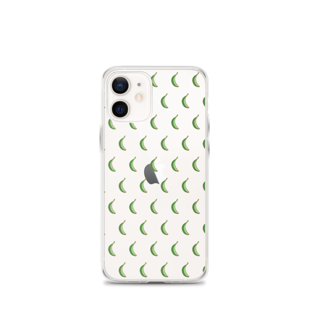 Platano All-Over iPhone Case (Transparent) - 2020 - DominicanGirlfriend.com - Frases Dominicanas - República Dominicana Lifestyle Graphic T-Shirts Streetwear & Accessories - New York - Bronx - Washington Heights - Miami - Florida - Boca Chica - USA - Dominican Clothing