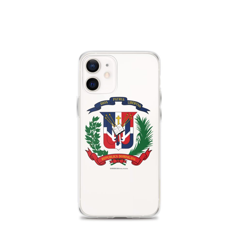 Escudo de la República Dominicana iPhone Case - 2020 - DominicanGirlfriend.com - Frases Dominicanas - República Dominicana Lifestyle Graphic T-Shirts Streetwear & Accessories - New York - Bronx - Washington Heights - Miami - Florida - Boca Chica - USA - Dominican Clothing
