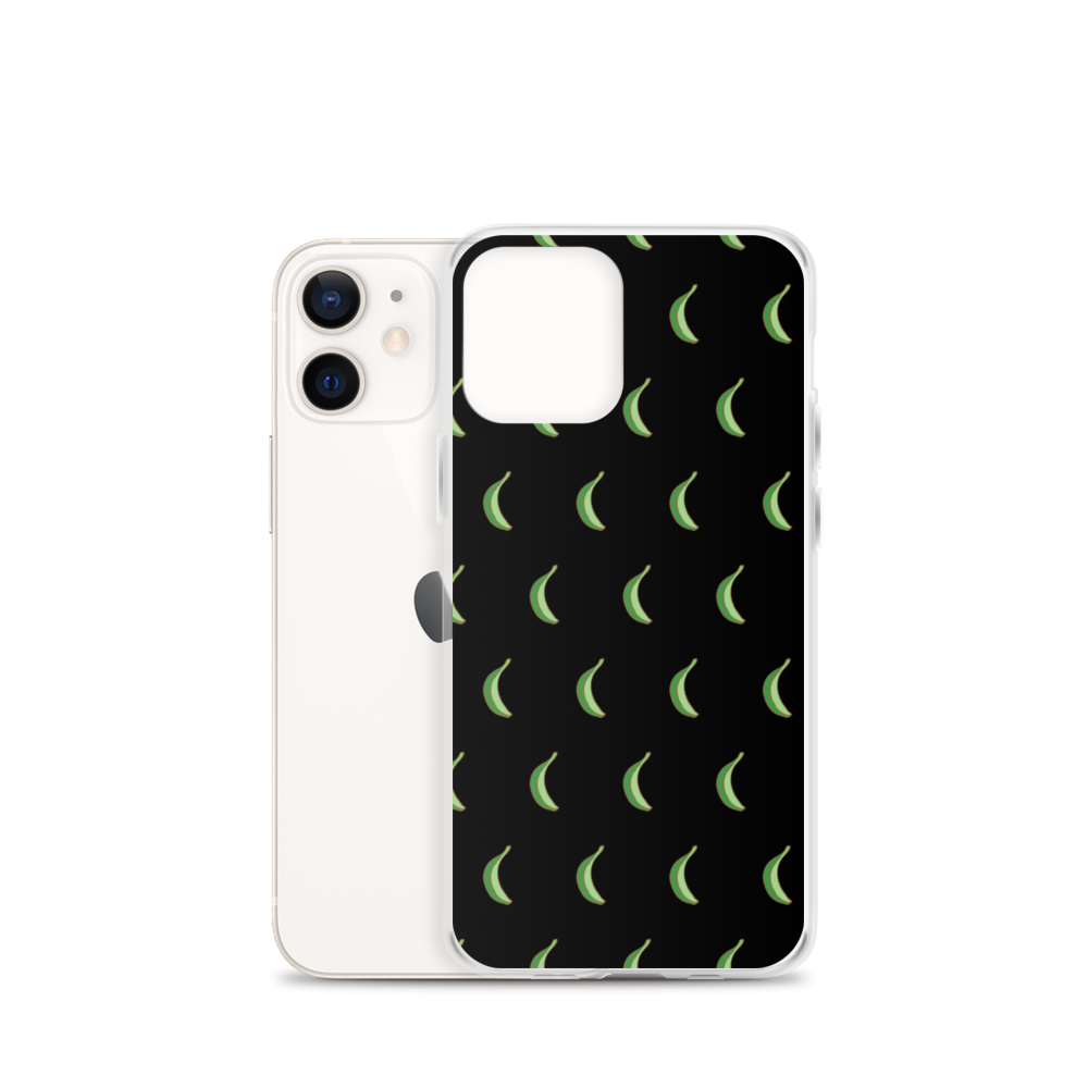 Platano All-Over iPhone Case (Black) - 2020 - DominicanGirlfriend.com - Frases Dominicanas - República Dominicana Lifestyle Graphic T-Shirts Streetwear & Accessories - New York - Bronx - Washington Heights - Miami - Florida - Boca Chica - USA - Dominican Clothing