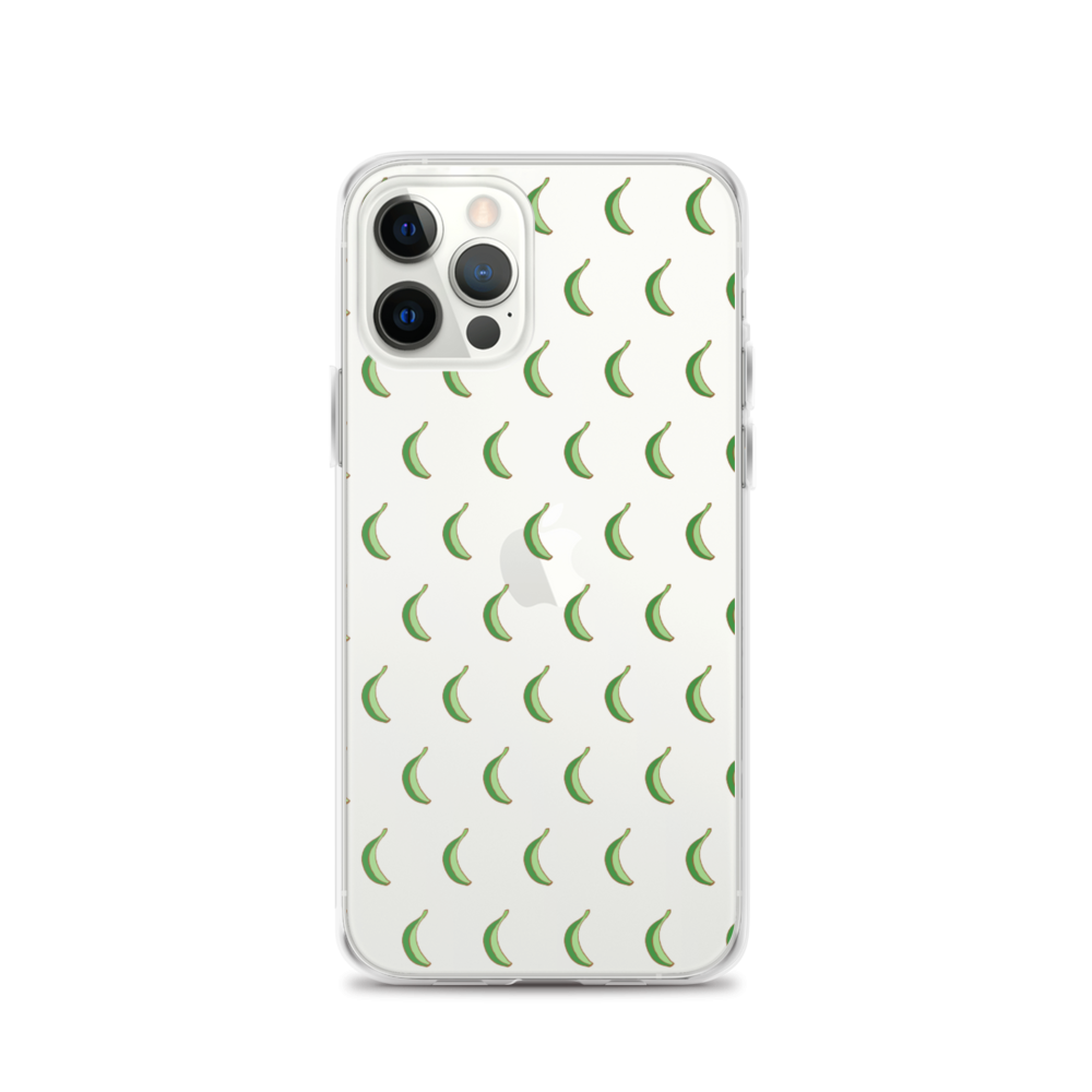 Platano All-Over iPhone Case (Transparent) - 2020 - DominicanGirlfriend.com - Frases Dominicanas - República Dominicana Lifestyle Graphic T-Shirts Streetwear & Accessories - New York - Bronx - Washington Heights - Miami - Florida - Boca Chica - USA - Dominican Clothing