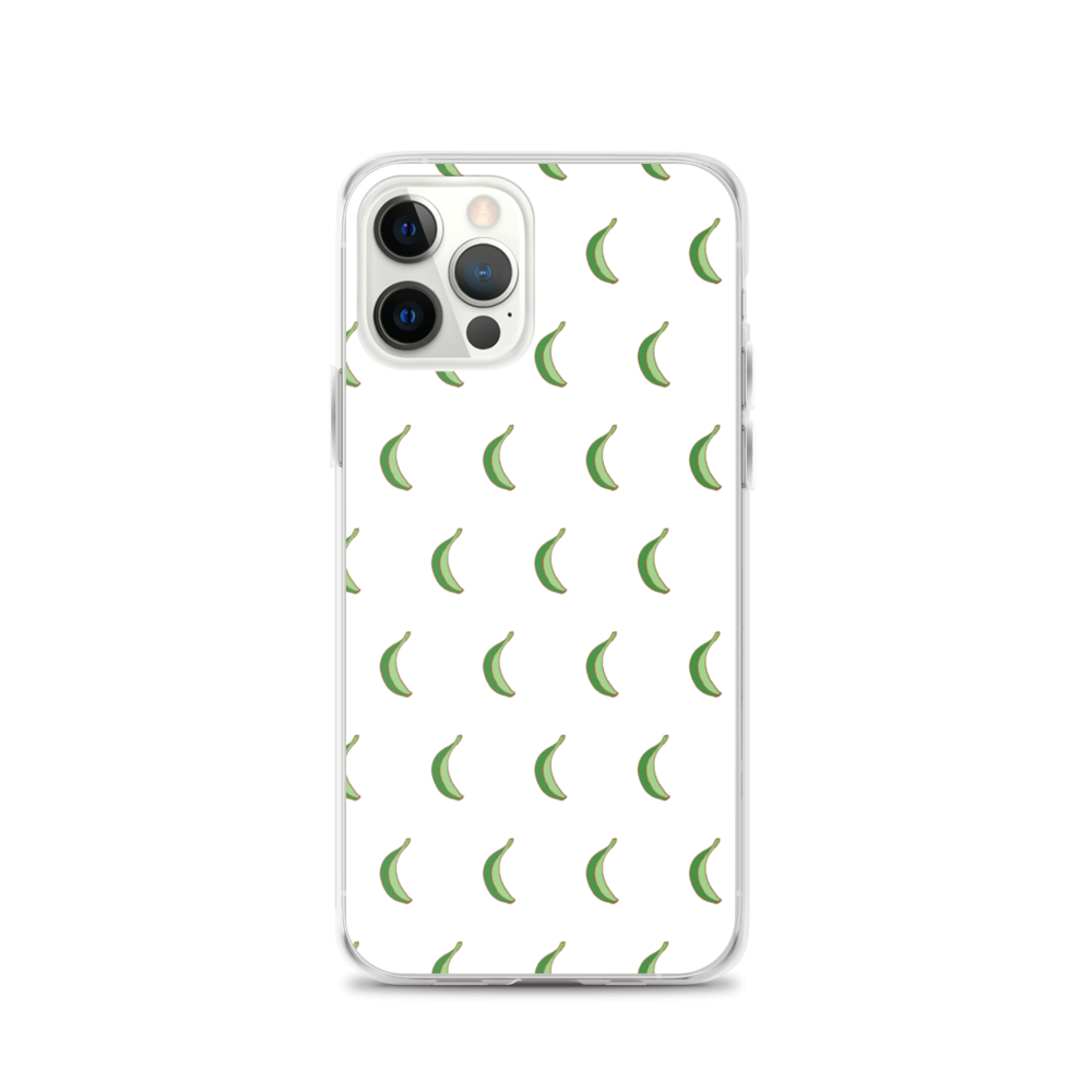 Platano All-Over iPhone Case (White)  - 2020 - DominicanGirlfriend.com - Frases Dominicanas - República Dominicana Lifestyle Graphic T-Shirts Streetwear & Accessories - New York - Bronx - Washington Heights - Miami - Florida - Boca Chica - USA - Dominican Clothing
