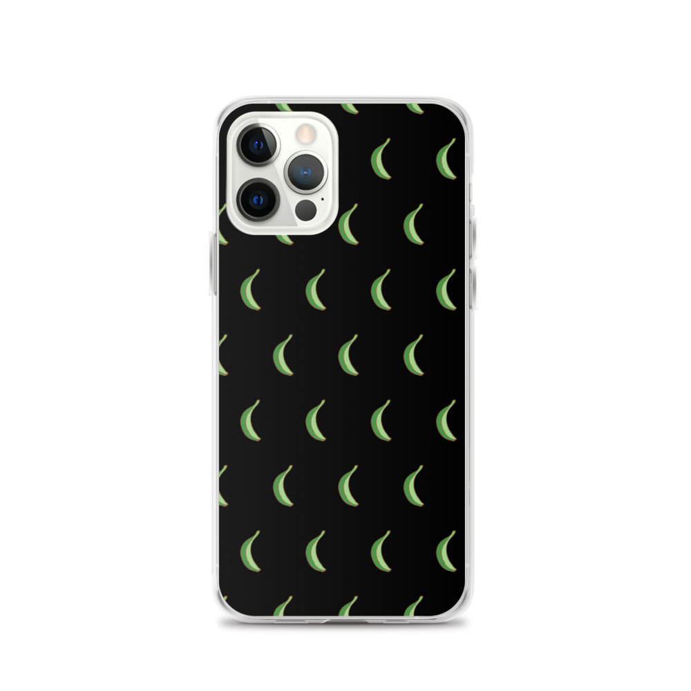 Platano All-Over iPhone Case (Black) - 2020 - DominicanGirlfriend.com - Frases Dominicanas - República Dominicana Lifestyle Graphic T-Shirts Streetwear & Accessories - New York - Bronx - Washington Heights - Miami - Florida - Boca Chica - USA - Dominican Clothing