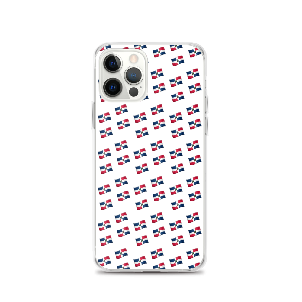 All-Over Emoji República Dominicana Flag iPhone Case  - 2020 - DominicanGirlfriend.com - Frases Dominicanas - República Dominicana Lifestyle Graphic T-Shirts Streetwear & Accessories - New York - Bronx - Washington Heights - Miami - Florida - Boca Chica - USA - Dominican Clothing