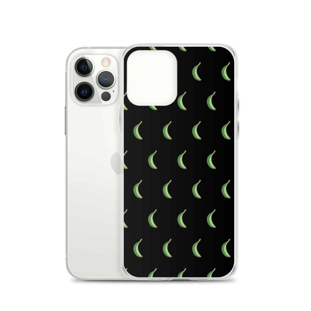 Platano All-Over iPhone Case (Black) - 2020 - DominicanGirlfriend.com - Frases Dominicanas - República Dominicana Lifestyle Graphic T-Shirts Streetwear & Accessories - New York - Bronx - Washington Heights - Miami - Florida - Boca Chica - USA - Dominican Clothing