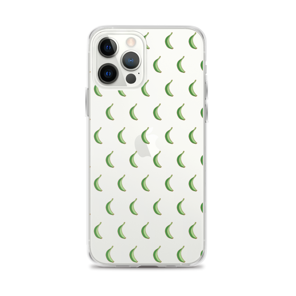Platano All-Over iPhone Case (Transparent) - 2020 - DominicanGirlfriend.com - Frases Dominicanas - República Dominicana Lifestyle Graphic T-Shirts Streetwear & Accessories - New York - Bronx - Washington Heights - Miami - Florida - Boca Chica - USA - Dominican Clothing